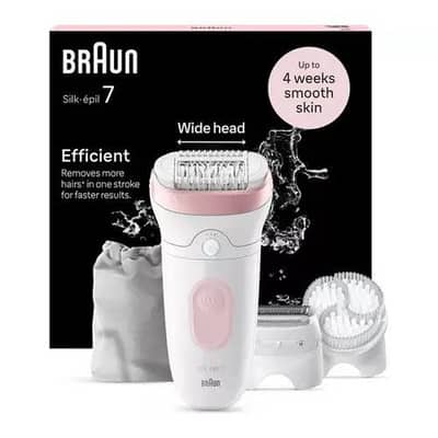 BRAUN SILK EPILATOR 7 WITH 5 EXTRAS