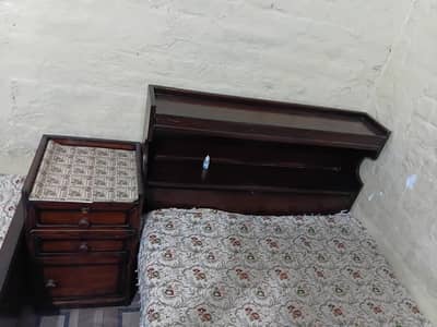 wooden single bed pair for sale