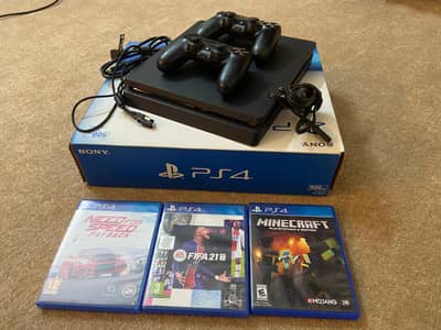 PS4 slim with accessories