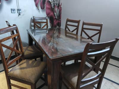 wooden dining table