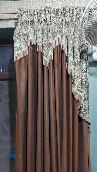 8 Brown Curtains , Only 10000