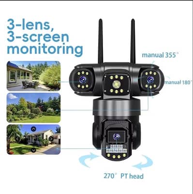 V380 pro 3 lenses Ptz Camera