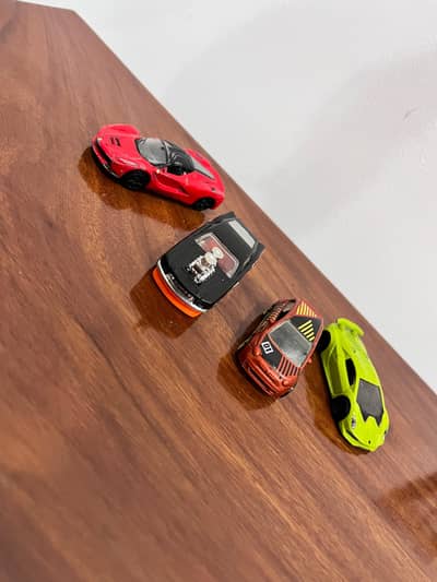 Original Hot Wheels Cars 4Pcs Minor Used but Solid Quality, Imported