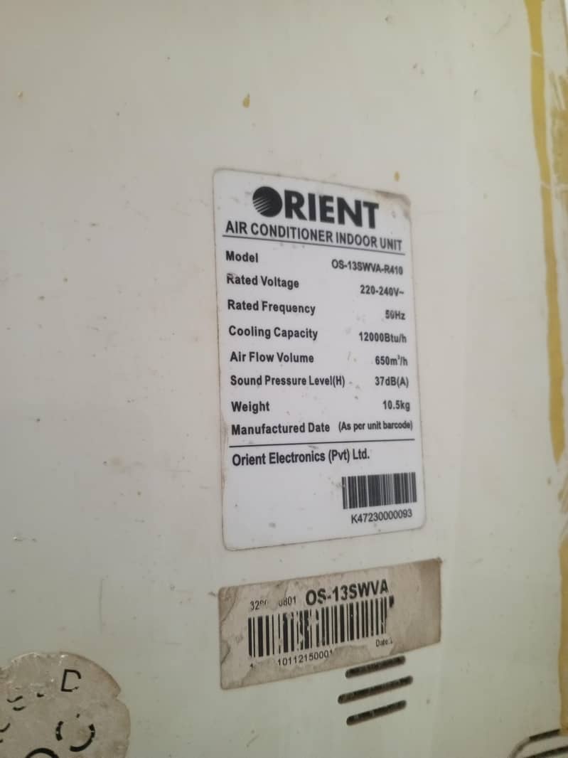 Orient Air Conditioner 100% working condition 2