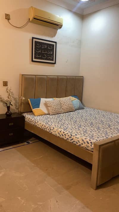 used only 2 years new bed and dressing with two side table