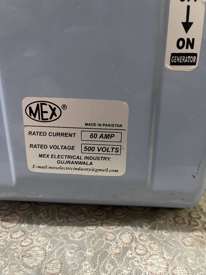 Electrical change over switch 2