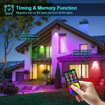 Teselife 40W LED RGB Flood Lights Outdoor