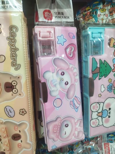 Kids Double Sharpener Pencil Case / Geometry Box