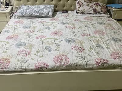 Bed with 2 side tables for sale