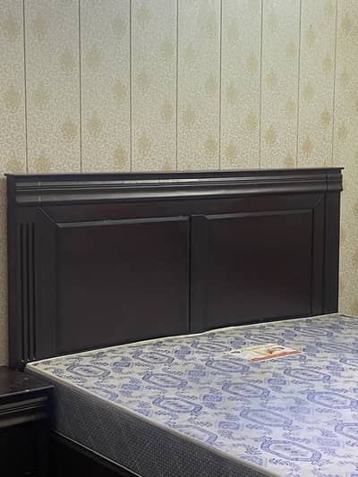Wooden bed set for sale