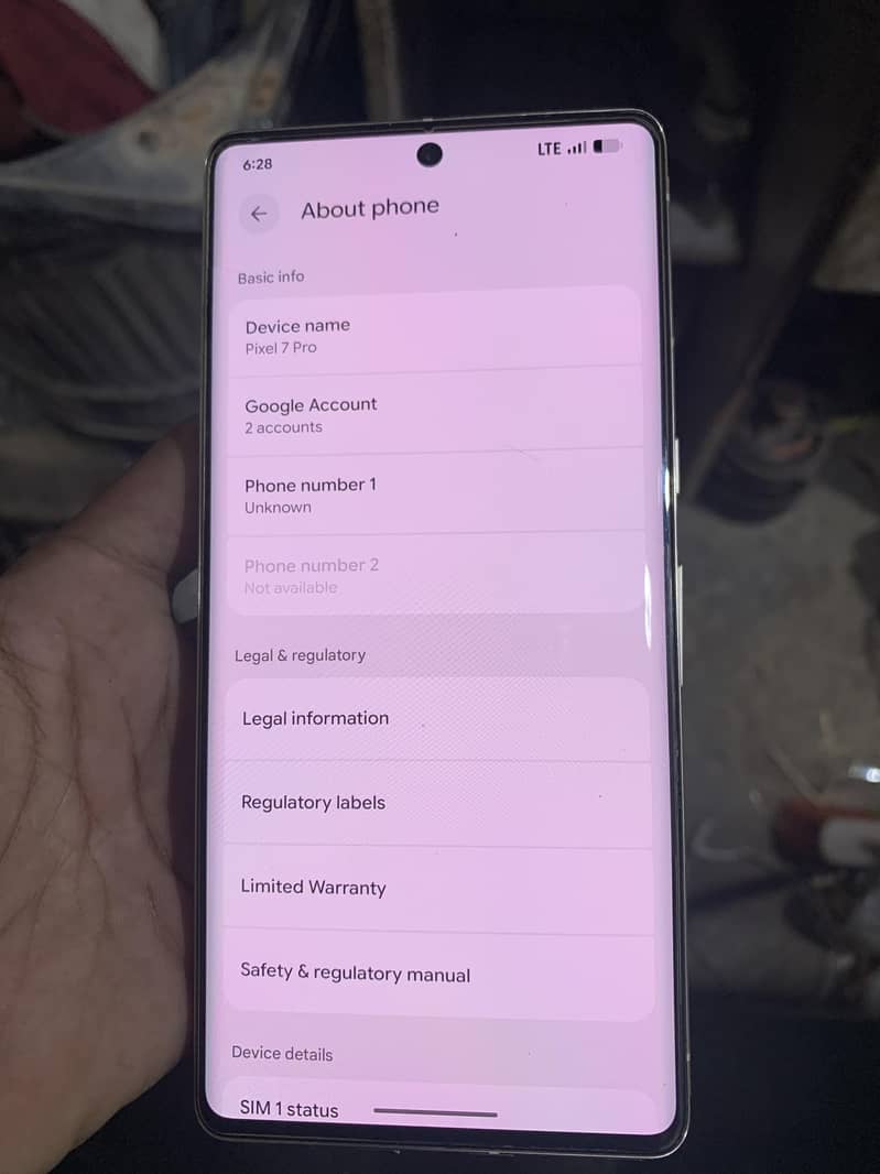 Google Pixel 7 Pro 7