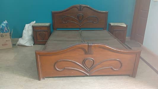Pure khalis wooden bed
