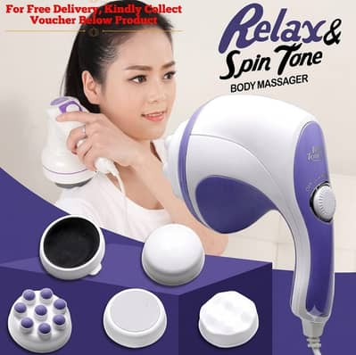 Relax and Spin Tone Massager - 5 in 1 Full Body Massager