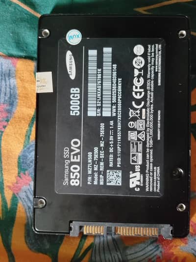 Samsung Evo 500GB hikvision nvme 512 GB and 256 mini ssd