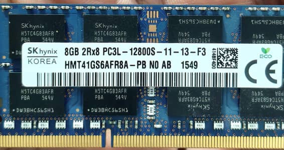 DDR3 8GB RAM FOR LAPTOPS