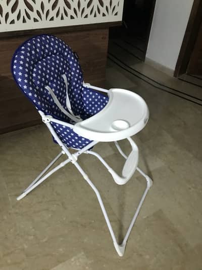 Baby high chair and carry cot and Walker