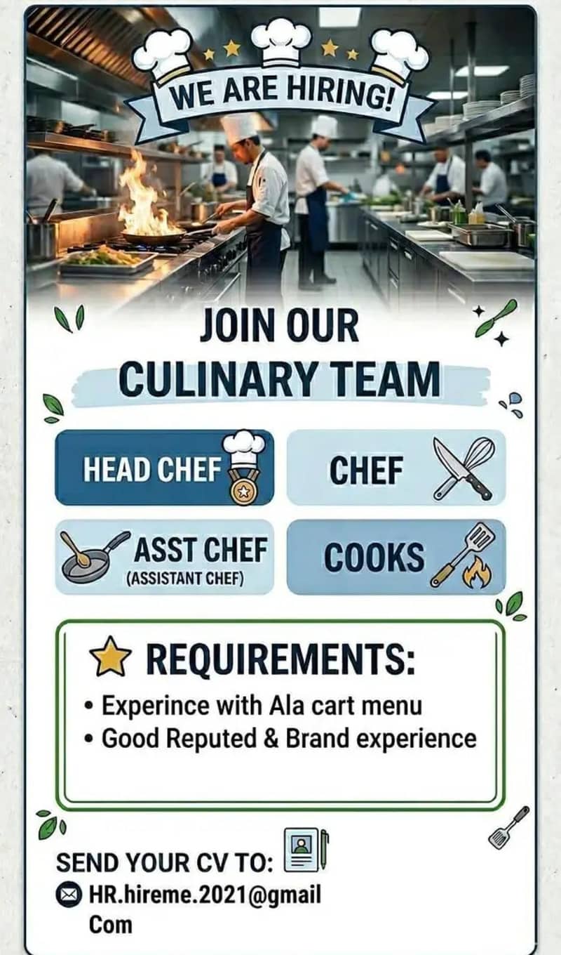 executive chef required 0