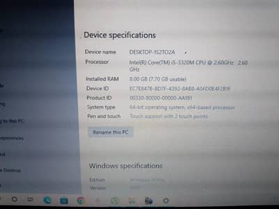 i5 3th 8gb ram 300gb hard window 10 pro play GTA 5 smoothly