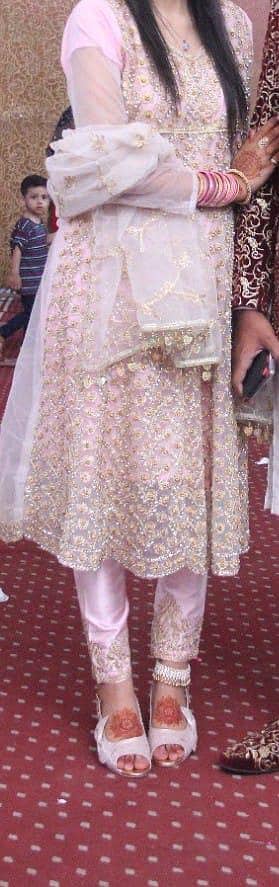 One-Time Used Luxury Embroidered Formal Dress – Excellent Condition