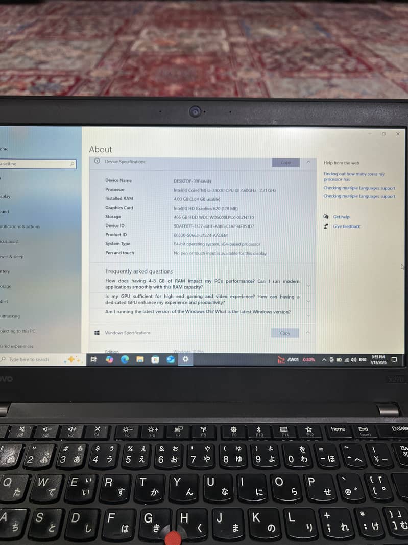 LENEVO THINKPAD 1