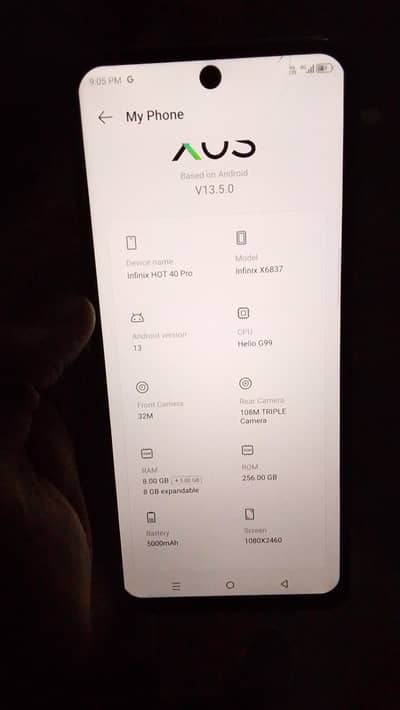 Infinix Hot 40 Pro  03249487183