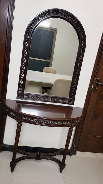 wooden console