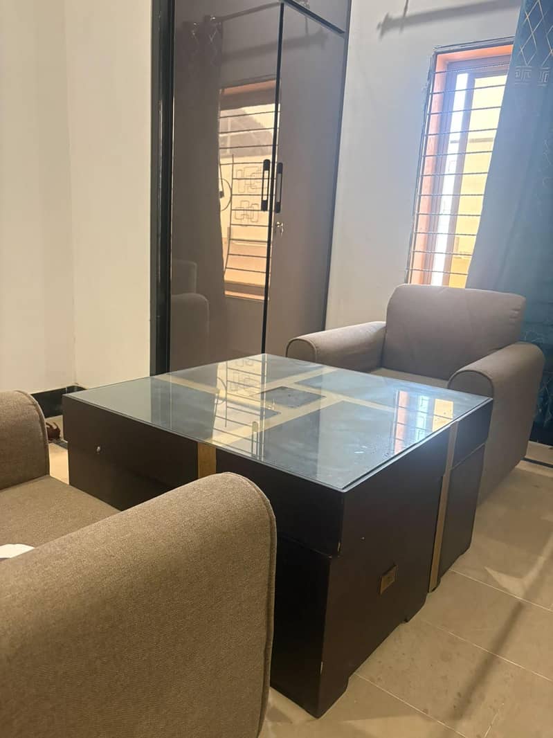 sofa set with table completely 1
