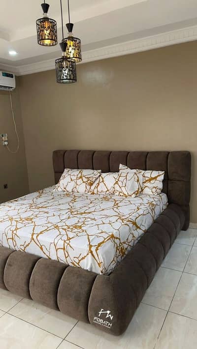 Bed set/double bed/wooden bed/solid bed/Poshish bed/bubble bed/ Beds/