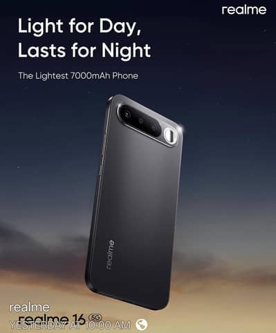 Realme 16 5G only 25 days used not a single one scratch frsh new 10/10
