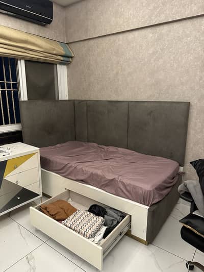 2 SINGLE BEDS, with mattress, 9/10 condition,