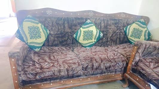 Walnut Wood sofa