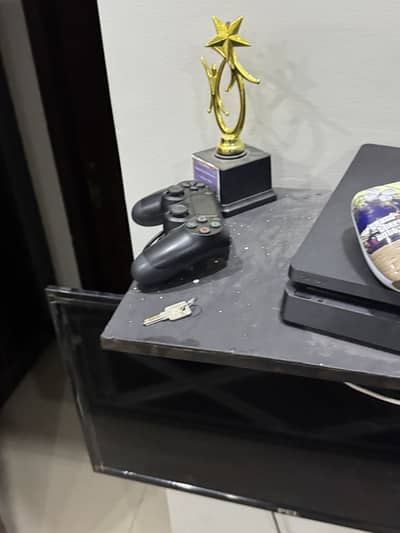 PS4 with two controllers