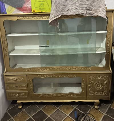 Solid wood showcase