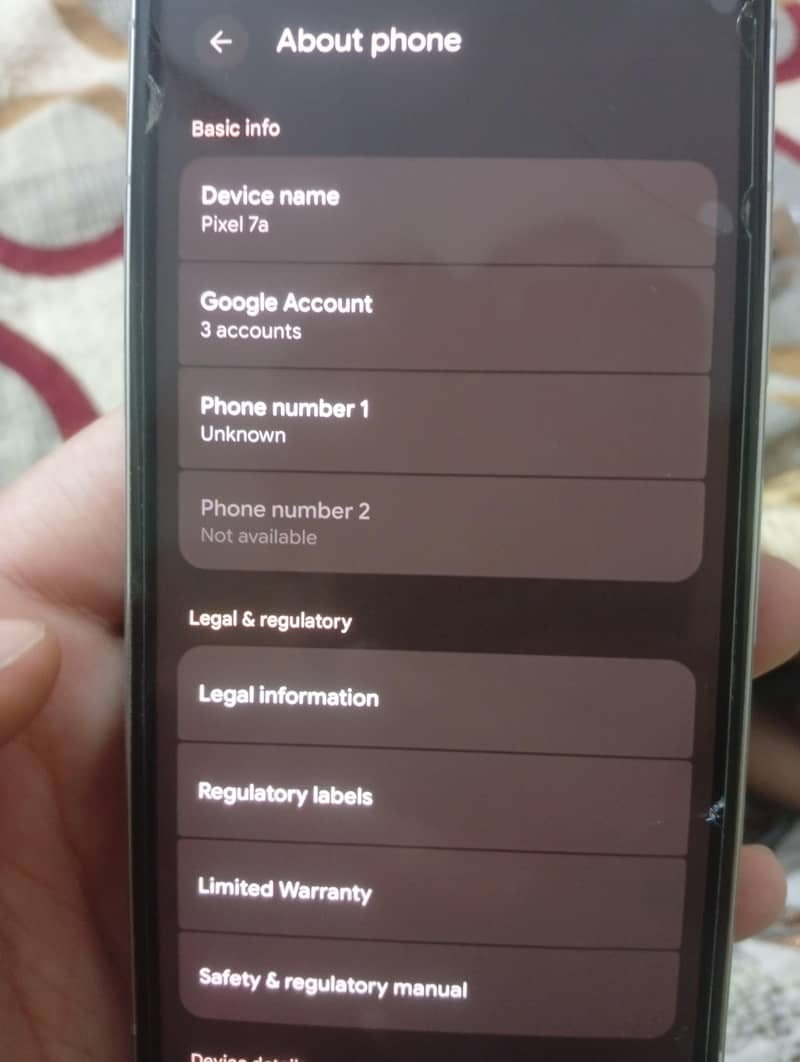 Google Pixel 7a 0