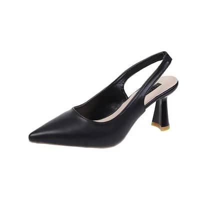 french heels with skirts Black beige
