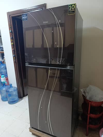 HAIER HRF-398EB Glass Door Fridge
