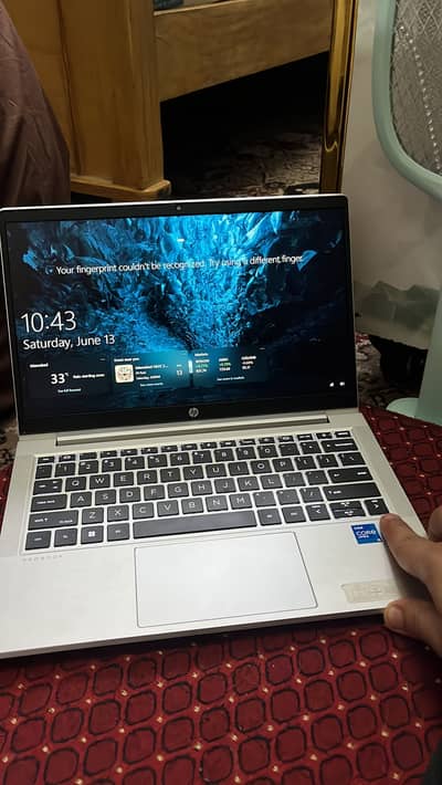 HP i5-11 generation 8gb ram 256gb ss card silver untouch scratchless