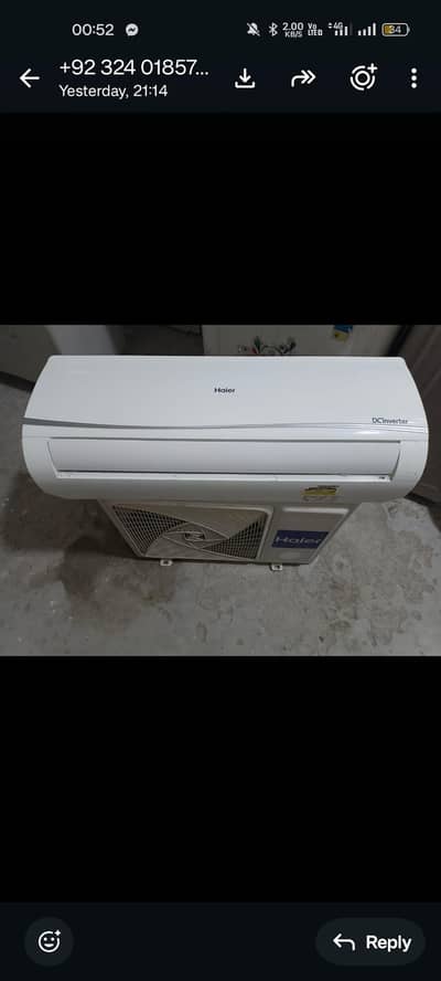 Haier DC inverter 1 ton .