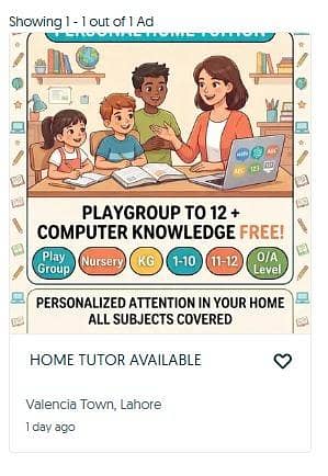 ​ HOME TUTOR AVAILABLE + Computer Classes Free for Students