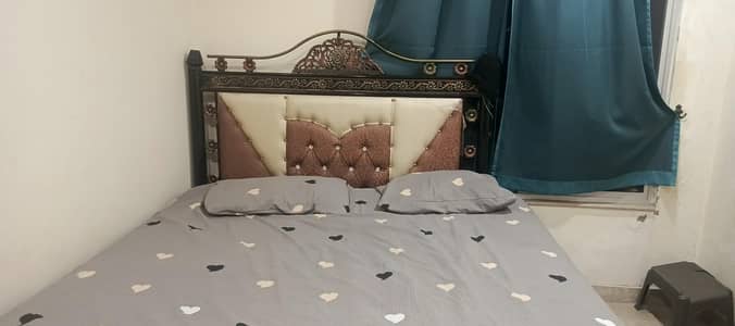 Iron + mattress bed for sale