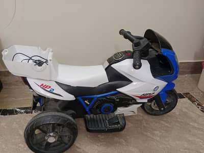 BLUE CHARGEABLE BIKE FOR KIDS