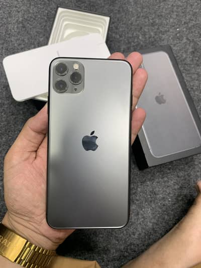 Apple iPhone 11 Pro Max official Pta Approved 256 Gb Water pack