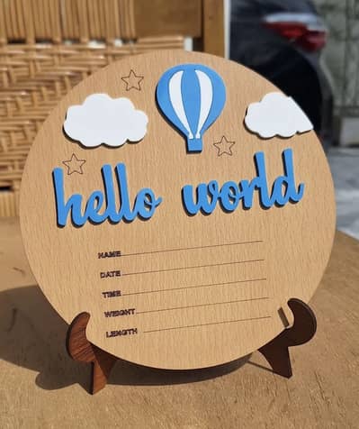 Baby announcement boards