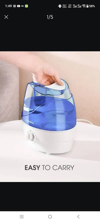 Homasy by VicTsing Cool Mist Humidifier – 2200ml (HM161B)