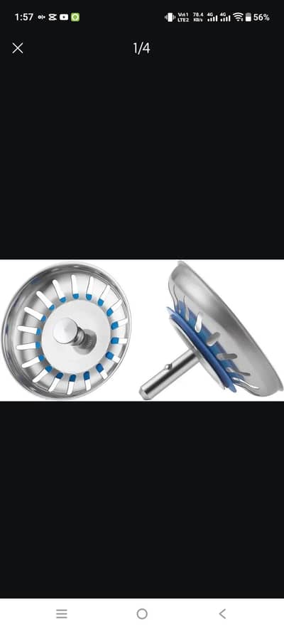 KES KITCHEN SINK STRAINER STOPPER