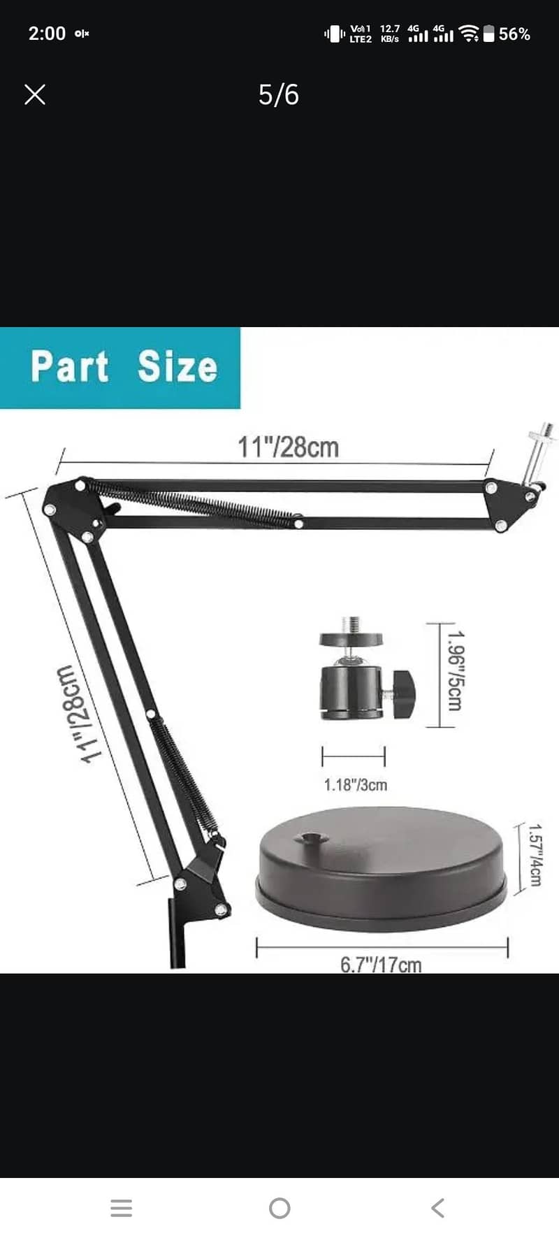 OXENDURE WEBCAM STAND CAMERA 4