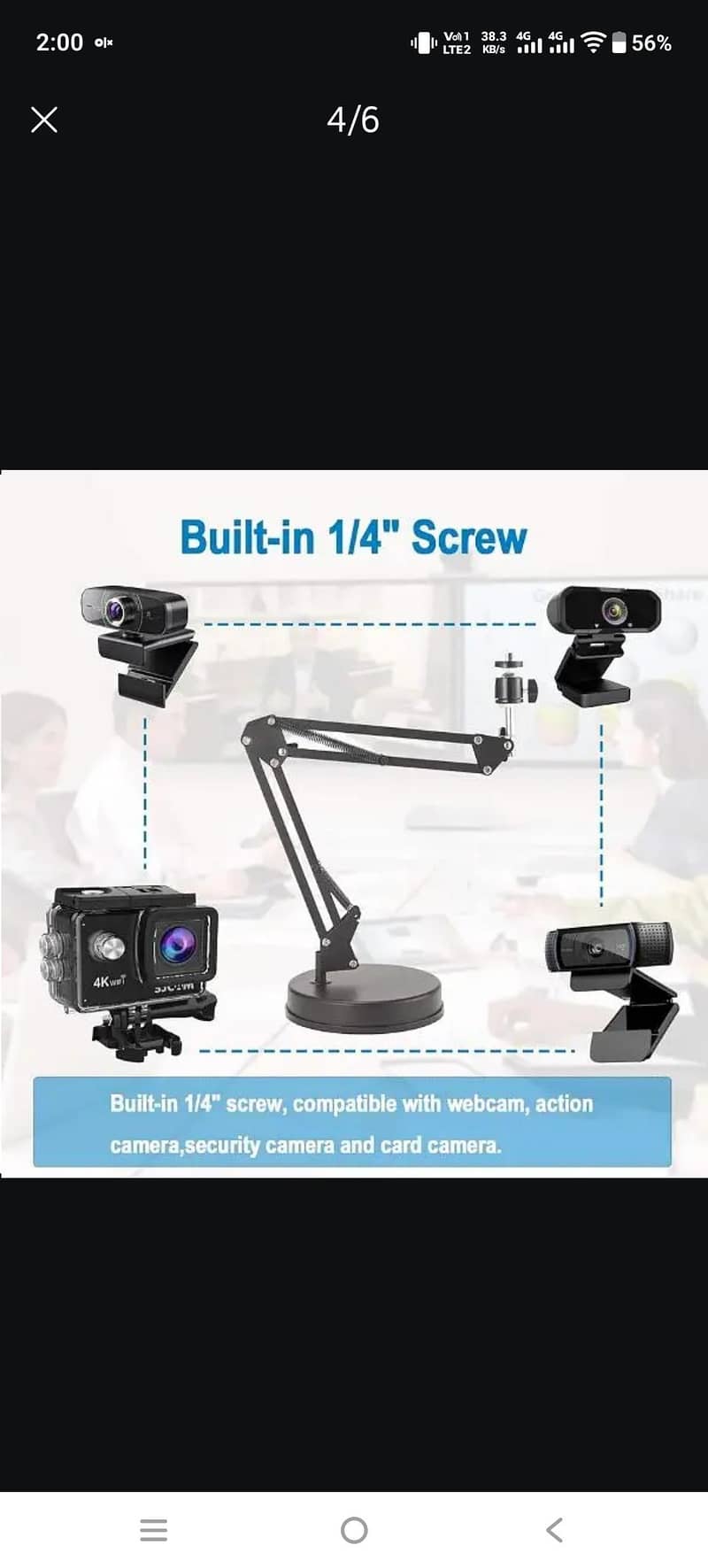 OXENDURE WEBCAM STAND CAMERA 5