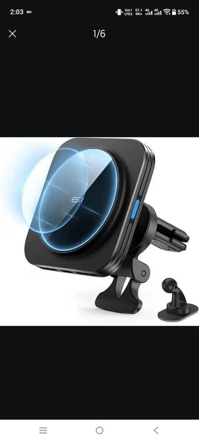 ESR HALOLOCK MAGNETIC CAR CHARGER 15W