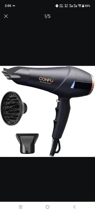 CONFU HAIR DRYER 2300W PROFESSIONAL HAIR DRYER
