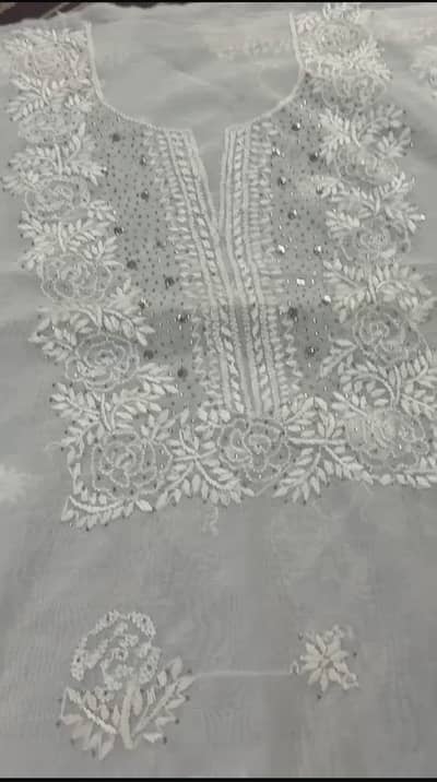 Cotton net Shirt. dupatta